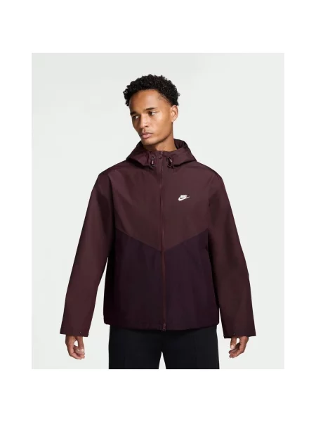 Kurtka z kapturem Nike Windrunner ADV Storm-FIT bordowo karmazynowa S czerwona