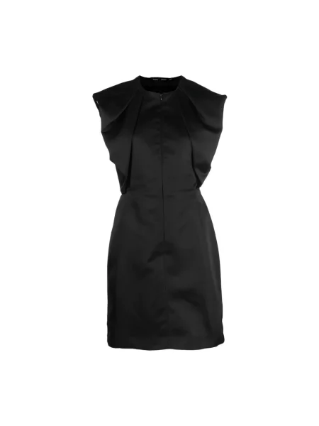 Satynowa sukienka midi Proenza Schouler czarna