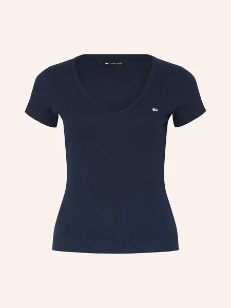 Tommy Jeans Tričko tmavě modrá