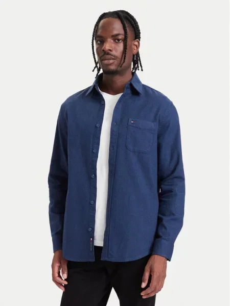 Tommy Jeans Cămașă Bleumarin