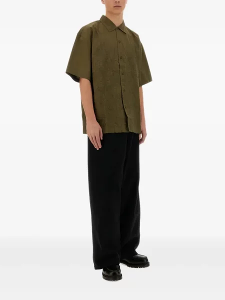 Cămașă Ymc cu broderie scurtă verde