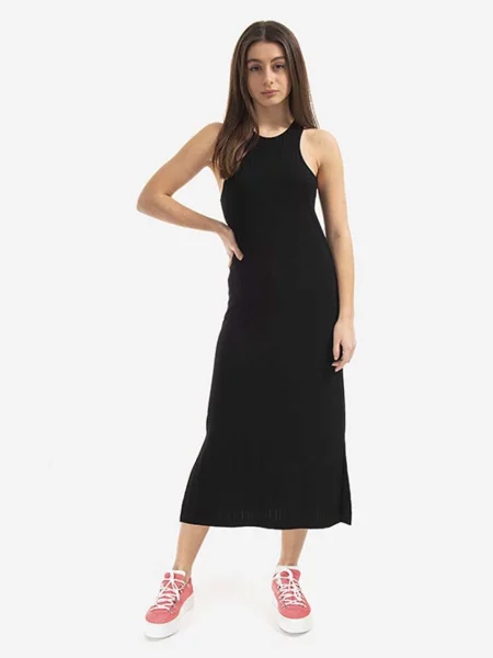 Tom Wood rochie Rib midi drept negru