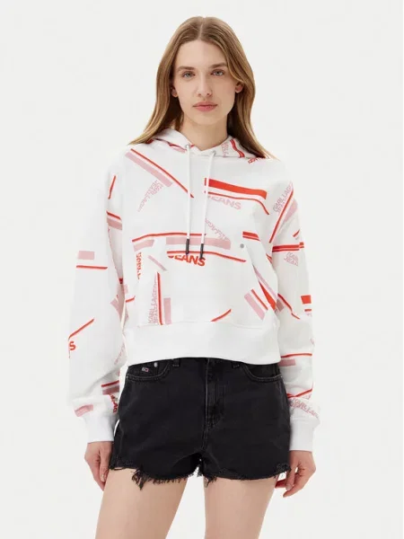 Karl Lagerfeld Jeans Mikina bílá