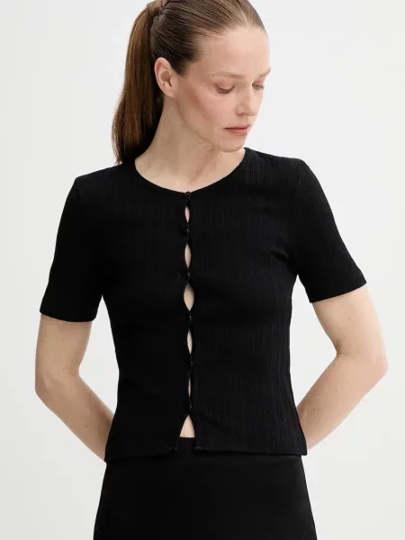 Samsoe Samsoe tricou din SAJUNI negru