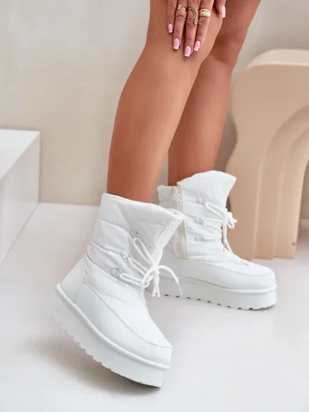 Škornji za sneg Big Star Shoes s platformo siva