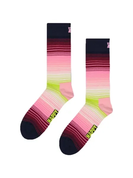 Csíkos alsó Happy Socks fekete