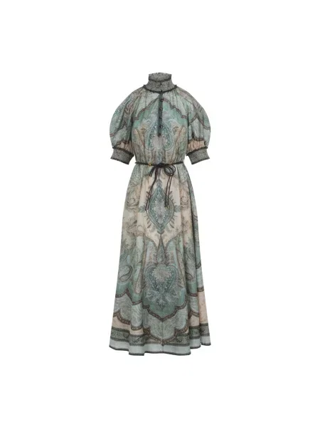 Sukienka Zimmermann garniturowa zielona