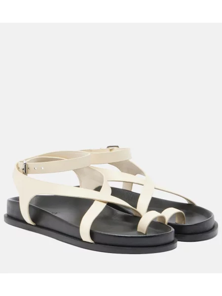 Sandale A.emery din piele alb