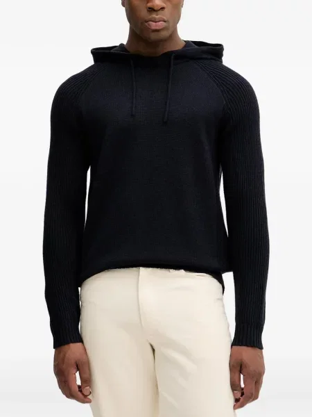 Суичър с качулка Armani Exchange синьо