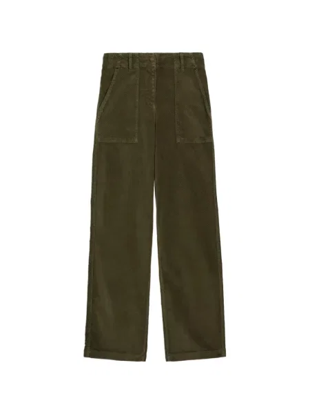 Pantaloni Momoni de catifea verde