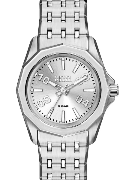 DIESEL Ceas analogic STINGER argintiu