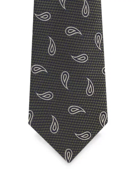 Γραβάτα Etro paisley ζακάρ μπλε
