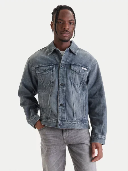 Calvin Klein Jeans Geacă de blugi gri