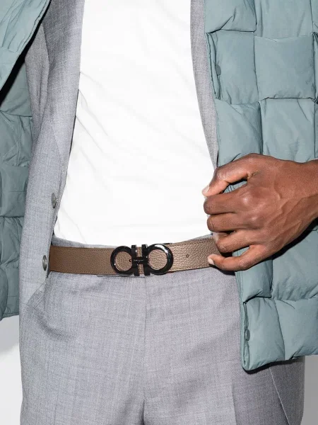 Diržas Ferragamo grįžtamasis juoda