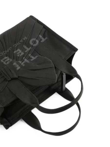 Geantă shopper Marc Jacobs cu funde negru