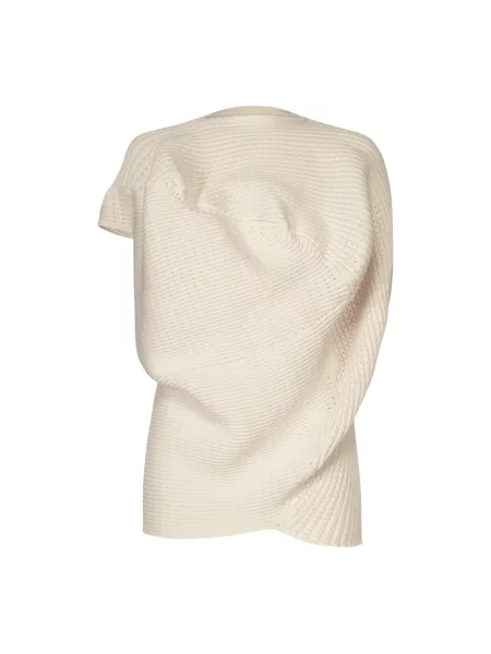 Top Issey Miyake z kamieniami biały
