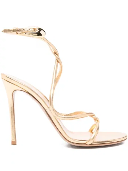 Sandale Gianvito Rossi din piele auriu