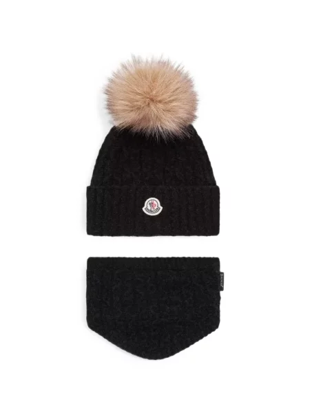 Szal dziecięca Moncler Enfant czarna
