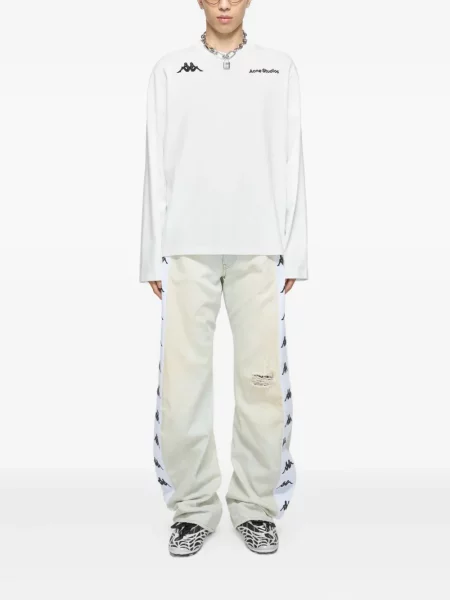 Tricou Acne Studios cu autograf alb