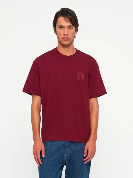 Calvin Klein Tricou burgundy roșu