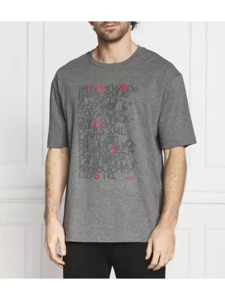BOSS GREEN Tricou Tee 5 gri