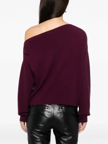 Pulover The Sei drapat violet