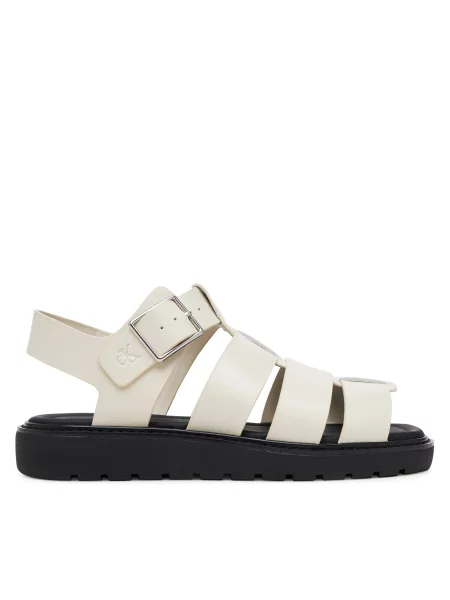 Sandali Calvin Klein Jeans Sq Molded Sdl Fisherman Mg Wn Écru