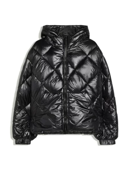 Bershka Geacă de iarnă negru
