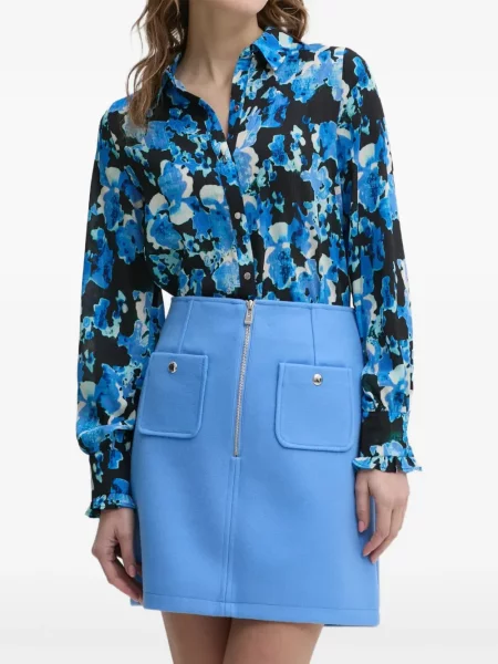 Cămașă Morgan cu model floral cu imagine albastru