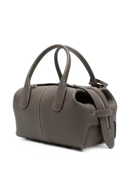 Geantă shopper Tod's cu autograf gri
