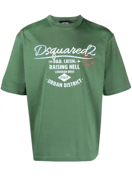 Tricou Dsquared2 cu imagine verde