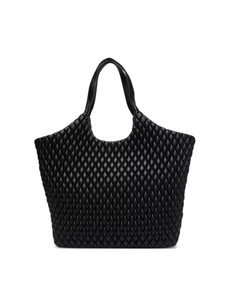 Love Moschino torebka shopper z imitacji skóry czarna