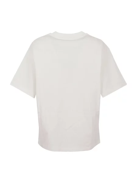 Koszulka Jil Sander z logo biała