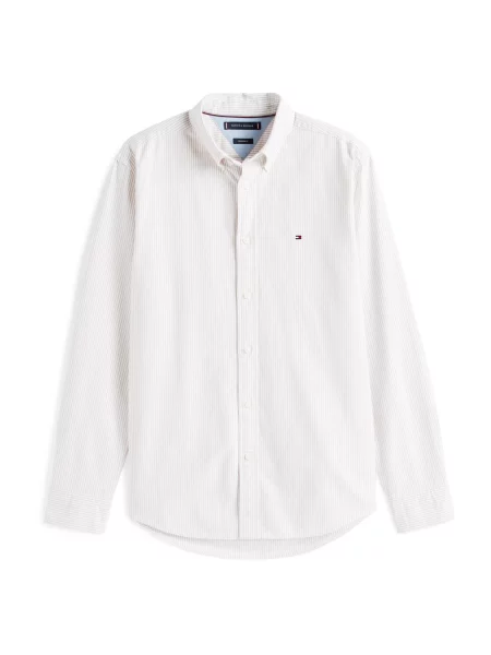 TOMMY HILFIGER Košile HERITAGE béžová bílá