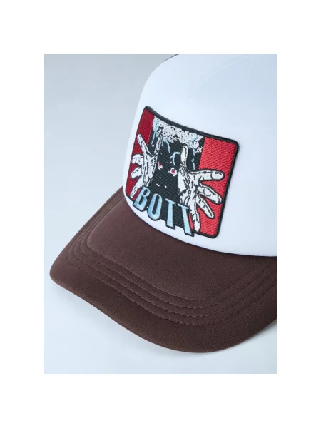 Czapka z daszkiem Bott z siateczką brązowa
