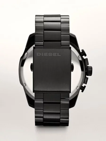 DIESEL Ceas analogic Mega Chief / alb negru