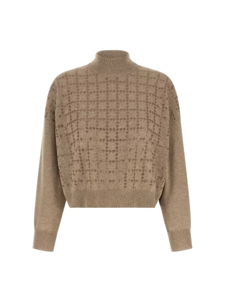 Sweter Brunello Cucinelli beżowy
