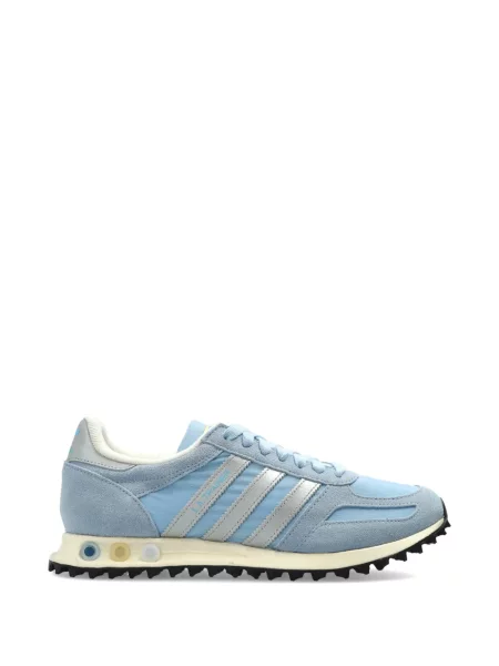 Pălărie Adidas cu dungi cu platformă din jerseu alb