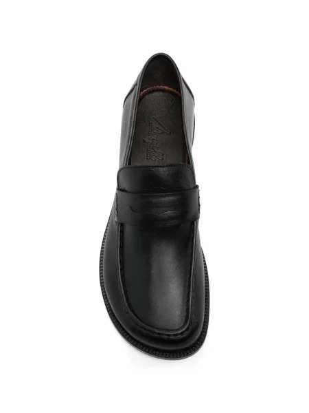 Pantofi loafer Morgillo cu bretele negru