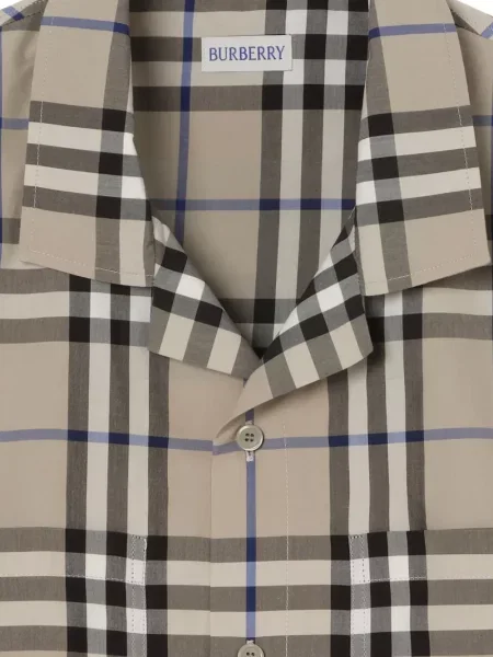 Карирана риза Burberry поплин