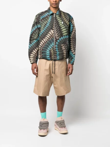 Žakardinė bomber striukė Marcelo Burlon County Of Milan ruda