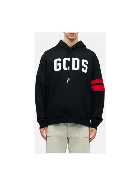 Bluza z kapturem Gcds z logo czarna