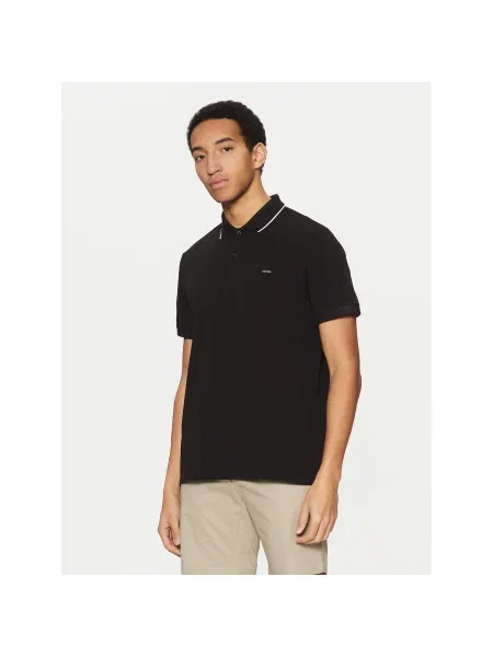Calvin Klein Pólóing Regular Fit fekete