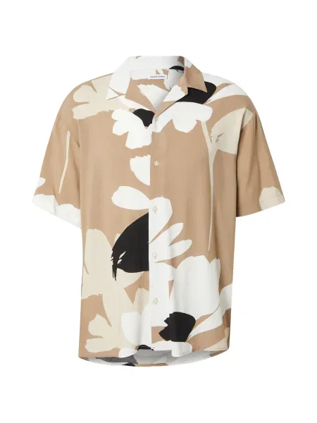 JACK & JONES Ing JJJEFF khaki / fekete fehér