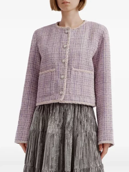 Geacă B+ab din tweed violet
