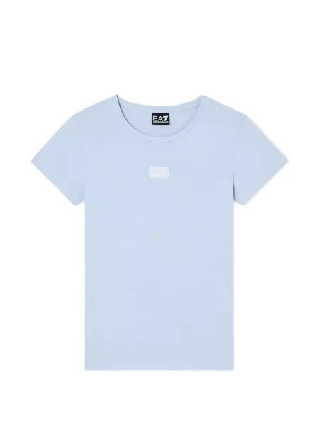 Tricou Ea7 Emporio Armani cu autograf albastru