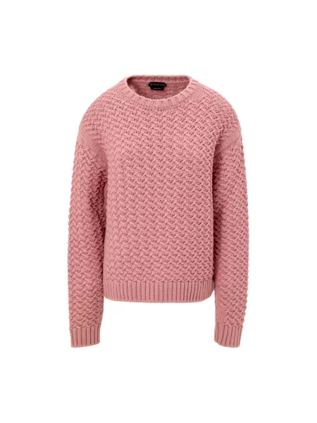 Sweter Tom Ford wełniany różowy