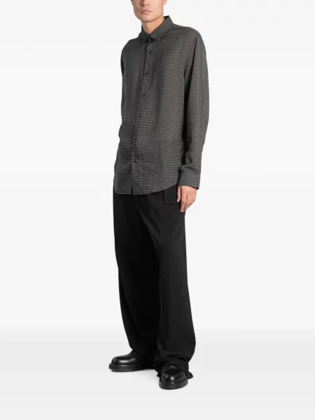 Lung cămașă Emporio Armani negru