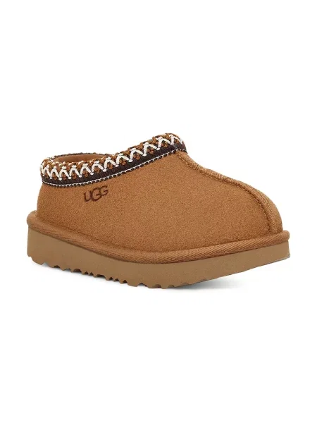 UGG papuci copii din piele întoarsă T TASMAN II maro