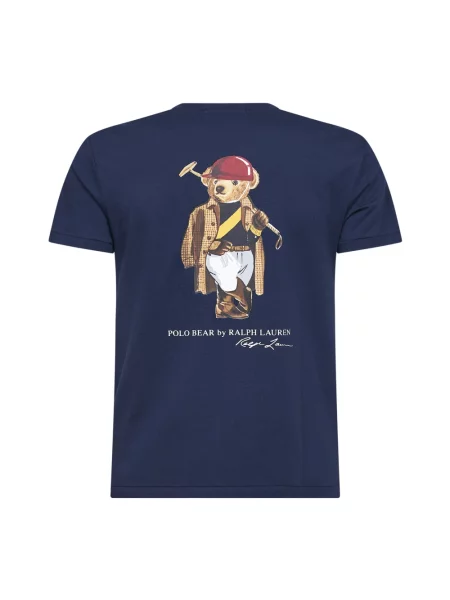 Polo Ralph Lauren Koszulki Mężczyzna L Society Baer T-Shirt niebieski